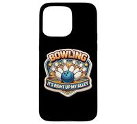 Bowling It's Right Up My Alley Jeu de Mots Amusant Coque pour iPhone 15 Pro Max