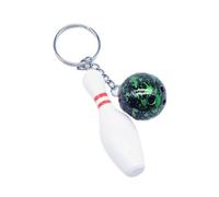 Bowling Key Chain Pin Keychains Keyholders Pendant Hanging Ornament Car Rings for Bag Decoration Keyring Keychain Sport Car Chain for Bag Decoration