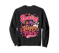 Bowling Place Happy Retro Groovy Sweatshirt