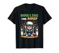 Bowling Pour Soupe Musique Chat Style DJ Chat Portant Casque T-Shirt