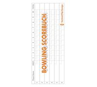 Bowling Scorebuch 100 Seiten | 6 Spieler Scoresheet Notizbuch: Vertikales Flip-Design mit Handicap-Spalte | 4x8.5 Zoll Taschenformat für Liga Training und Spiele