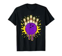 Bowling Strike Explosion Boule de Bowling colorée et épingles T-Shirt