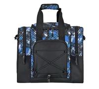 Bowling Tote Bag, Multifunctional Tote for 1 Ball, Adjustable Padded Handbag with Interior Belt, 14.37x9.45x12.8 inches Fits Shoes and Towel, Ideal for Men and Women