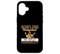 Bowling Unleashed My Split Personality Funny Bowlers Coque pour iPhone 16