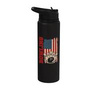 Bowling USA Bowling Drapeau américain Bowler Art Funny Bowling Stainless Steel Insulated Water Bottle