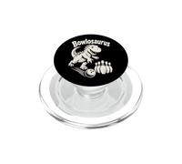 Bowlosaurus Dinosaure Bowling Pins Bowling PopSockets PopGrip pour MagSafe