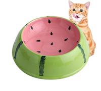 Bowls For Cats | Cat Bowls | Fruit Pattern Ceramic Pet Feeding Dish | Non-Slip Caat Feedings Bowlss | Travel Catss Bowlss Portable Cat Feeding Dishes For Travel Apartment Home Kitchen Bedroom Dining A