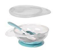 Bowls with Suction - Silicone Set with Spoon for Babies Kids Toddlers - BPA Free Baby Led Weaning Food Plates - First Stage Self Feeding Utensils