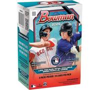 Bowman Baseball Blaster Boîte de cartes à collectionner 2026 (recherchez des parallèles verts exclusifs au détail)