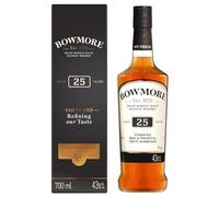 Bowmore 25 ans Islay Single Malt Scotch avec étui, Whisky Écossais 43% - 70cl