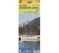 Bowron Lakes Travel Reference Map 93h2/3/6/7 (Wp): 1:50,500