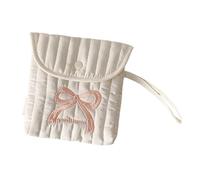 Bows À Papillon Brodé À La Mode Cosmétique Femmes Menstruelles Organisées en Polyester Doux Sacs De Rangement De Coton