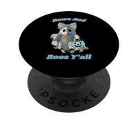 Bows and Boos Y'all Patch Ghost Trick-Or Treat Coquette PopSockets PopGrip Adhésif