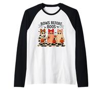 Bows Before Boos Costume d'halloween fantôme Mignon Manche Raglan