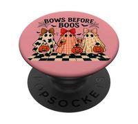 Bows Before Boos Costume d'halloween fantôme Mignon PopSockets PopGrip Adhésif