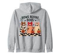 Bows Before Boos Costume d'halloween fantôme Mignon Sweat à Capuche