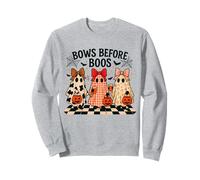 Bows Before Boos Costume d'halloween fantôme Mignon Sweatshirt