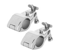 BowyTrading 2 pièces de glissière à charnière pour mâchoire supérieure en Acier pour Bateau, quincaillerie de charnière coulissante pour mâchoire Marine, Embout en Acier Inoxydable 316 de (25mm)
