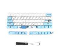BowyTrading 73 pièces Capuchons de Touches de Sublimation Accessoire de Clavier mécanique PBT, Ensemble de Touches à Motif de Fleurs de Cerisier, Universel pour Clavier mécanique avec (6064 Pingouin)