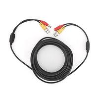 BowyTrading Câble d’alimentation vidéo BNC+DC pour caméra de sécurité, câble pour système de vidéosurveillance CCTV avec âme en cuivre nu, gaine en PVC, rallonge à 3 conducteurs pour usage (10m)