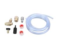BowyTrading Kit d'injecteur de produits chimiques pour nettoyeur haute pression, valve réglable avec raccord 3/8", injecteur chimique 4000 PSI avec buse noire et kit de tuyau de 9,8 pieds pour