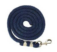 BowyTrading Ligne de Longe pour Cheval de 2 m, Corde Robuste résistante à la Rupture avec poignée antidérapante et Crochet en Acier Inoxydable, pour la Promenade, la Manipulation et (Bleu foncé)