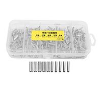 BowyTrading Lot de 500 manchons à sertir simples et doubles pour ligne de pêche, connecteurs de tube en cuivre avec boîte de rangement pour la pêche en eau douce et salée