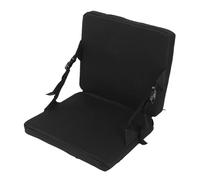BowyTrading Outdoor Folding Chair Cushion, Portable Floor Chair with Zippered Pocket and Adjustable Buckle, Compact Folding Stadium Chair for Camping Travel Sports Events, Made of 600D