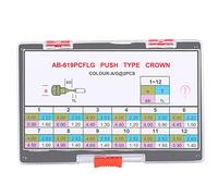 BowyTrading Poussoir de Couronne pour Montre en Acier, Outil de Réparation Professionnel pour Horlogers, Accessoire de Montre Doré avec Boîte en Plastique, Matériau Durable pour une Utilisatio