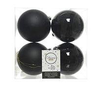 Box 4 boules D 10 cm noir