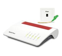 FRITZ! - Routeur Fritz!Box 5590 Fiber XGS-PON - Wi‑Fi 6, Bi‑bande, Gigabit Ethernet - Blanc