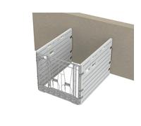 Box à veau modulaire individuel contre un mur Kerbl Argenté TU