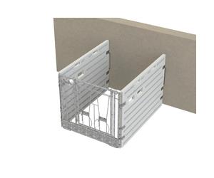 Box à veau modulaire individuel contre un mur Kerbl Argenté TU