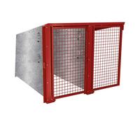 Box à vélos Berlin RAL3004 - Module complémentaire 2 places - Portes peintes - PROCITY - 529453.3004