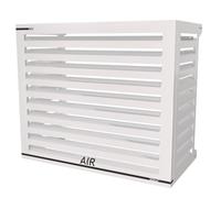 Box Air Klima Cover Clima Blade L Blanc - Cache Climatiseur Extérieur en Aluminium Composite, Supports INOX Réglables, Installation Murale, Protection Grande Unité