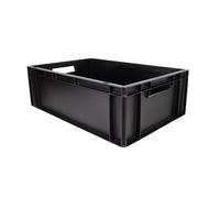 Box and beyond - Bac Gerbable - 60 x 40 x 20 cm - 40L - Charge 20 kg - Plastique Noir - Stockage, Rangement, Outils, Bricolage - Résistant - Réutilisable - Garage, Cave, Buanderie