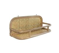 Box and beyond - Étagère de Rangement - 40,5 x 15,5 x 15 cm - Bois et Métal Blanc - Fixation Murale - Chambre, Salon, Salle à Manger, Entrée, Bureau - Style Vintage et Bohème