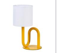 Box and beyond - Lampe de table Wama - Métal Jaune - Hauteur 33 cm - Douille E27 - Salon, Chambre, Bureau - Style Industriel et Moderne