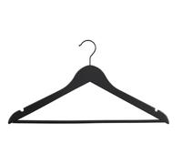 Box and beyond - Lot de 100 Cintres - 45 x 2 x 23 cm - Bois Noir - Dressing, Porte-Manteaux, Armoire, Placard, Chambre, Entrée - Vêtements, Manteaux, Robes, Chemises - Style Moderne