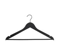Box and beyond - Lot de 100 Cintres - 45 x 2 x 23 cm - Bois Noir - Dressing, Porte-Manteaux, Armoire, Placard, Chambre, Entrée - Vêtements, Manteaux, Robes, Chemises - Style Moderne