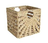 Box and beyond - Lot de 2 Paniers de Rangement - 31 x 31 x 31 cm - Jonc de Mer Naturel - Pliables - Avec Poignées - Rangement, Déco - Chambre, Salon, Bureau - Style Bohème et Chic