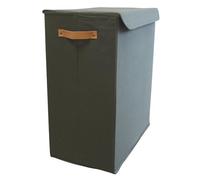 Box and beyond - Panier à Linge - 50 x 30 x 60 cm - Tissu Vert Foncé - Vêtements, Linge - Salle de bain, Buanderie, Chambre - Style Simple et Moderne