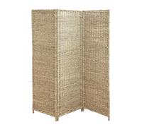 Box and beyond - Paravent d’intérieur - 117 x 160 cm - Jonc de mer Naturel - 3 Panneaux - Tressage Serré - Séparateur de Pièce - Chambre, Salon, Bureau - Style Bohème