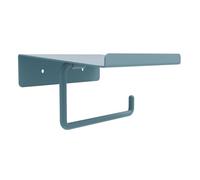 Box and beyond - Porte-Papier Toilette Mural - 14 x 6,2 x 12 cm - Métal Bleu - Toilettes, WC, Salle de Bain - Accessoire - Style Industriel