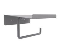 Box and beyond - Porte-Papier Toilette Mural - 14 x 6,2 x 12 cm - Métal Gris - Toilettes, WC, Salle de Bain - Accessoire - Style Industriel