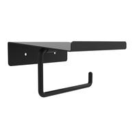 Box and beyond - Porte-Papier Toilette Mural - 14 x 6,2 x 12 cm - Métal Noir - Toilettes, WC, Salle de Bain - Accessoire - Style Industriel