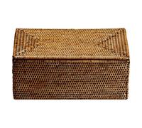 Box avec couvercle en rotin Basket UTBMD LxWxH 30x15.5x14cm