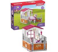 Box avec jument Lusitanienne, coffret figurines schleich 42368 HORSE CLUB, avec 12 éléments dont 1 cheval schleich inclus, dès 5 ans