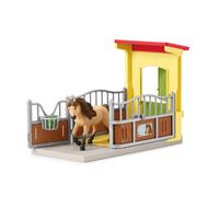 Schleich Coffret 42609 Box avec Poney Icelandais – Extension Ferme Educative, dès 3 ans, 4 pièces