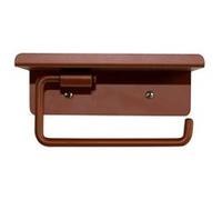 BOX & BEYOND Dérouleur de papier toilette mural Basic à visser terracotta